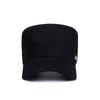 Men's Outdoor Casual Flat-topped Cap with Air Holes Metal Square Label Sunshade Breathability and Adjustable Baseball Cap