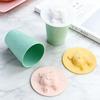 Piggy Silicone Cup Lid Heat Resistant Non-Slip Mug Cover Microwave Safe Cute Pig Cup Cover for Coffee Tea Hot Drinks