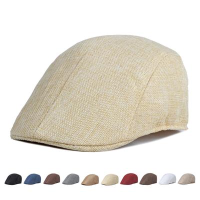 Klobúk Pánske Newsboy Čiapky Baret Britský Retro Letný Priedušný Gatsby Painters Klobúky Forward Klobúk Driver Ivy Klobúk Gorro Hombre Boina