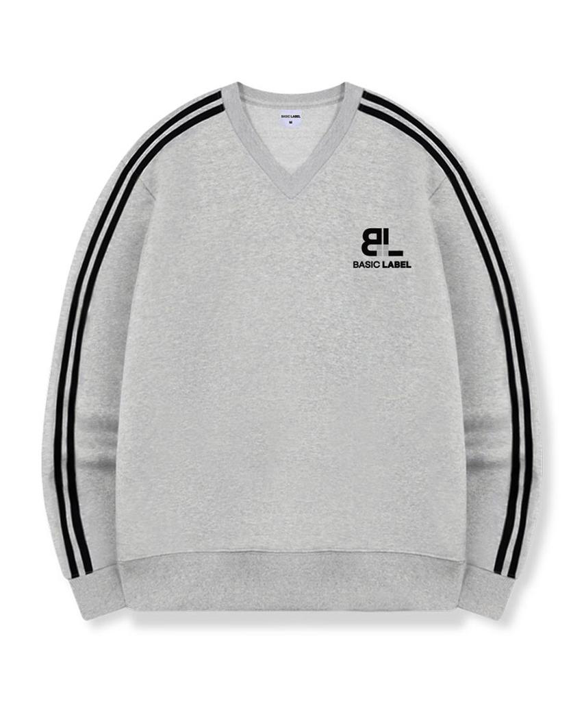 BASIC LABEL Blt Oversized Track V-Neck Sweatshirt 2 Colors [Blbv_2003]