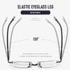 Rimless Pochromic Reading Glasses for Men Women Multifocal Far Sighted Eyewear Retro Anti-blue Light Presbyopia GLasses