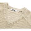 Uniqlo U Series Solid V-Neck Long Sleeve Sweater Men sweater Light-Beige 458950-30