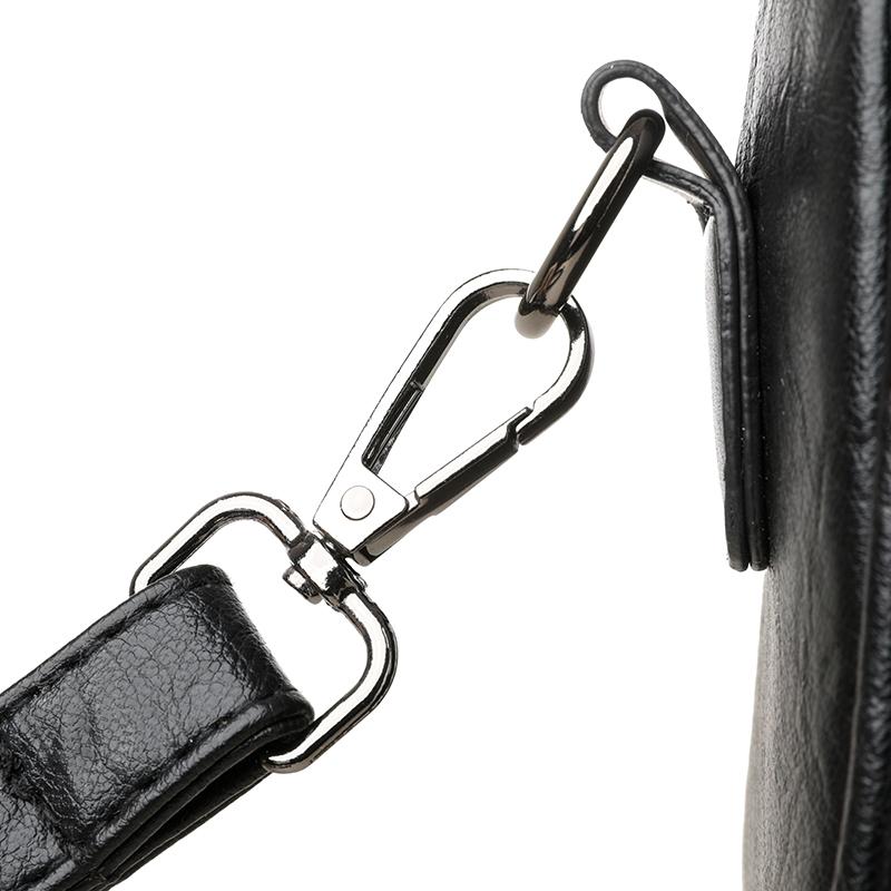 Middle-Aged Women's Bag Vintage Crossbody Bag Multi-Layer Soft Leather Shoulder Bag