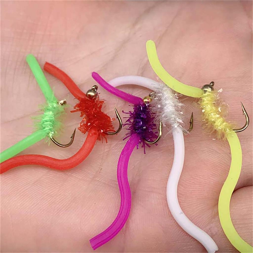 24-72Pcs Artificial Insect Bait Set, with Dry/Wet Flies, Fly Fishing Flies Kit, Fly Assortment Trout Bass Fishing Baits Lures with Fly Box