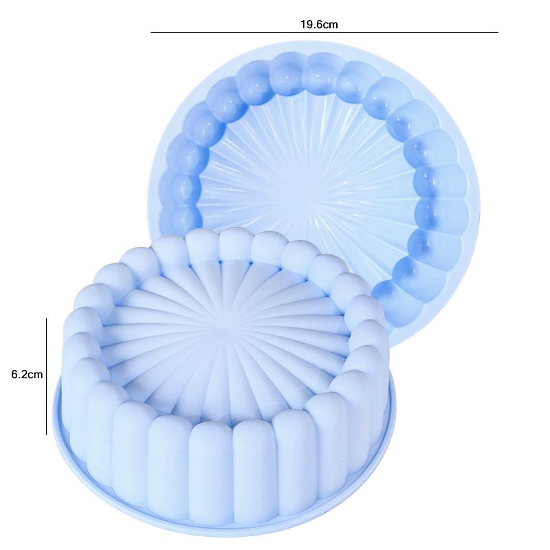 FAIS DU Silicone Round Cake Mold 8Inch Silicone Cake Pan For Baking Charlotte Cake Pan DIY Baking Strawberry Shortcake Cake Mold