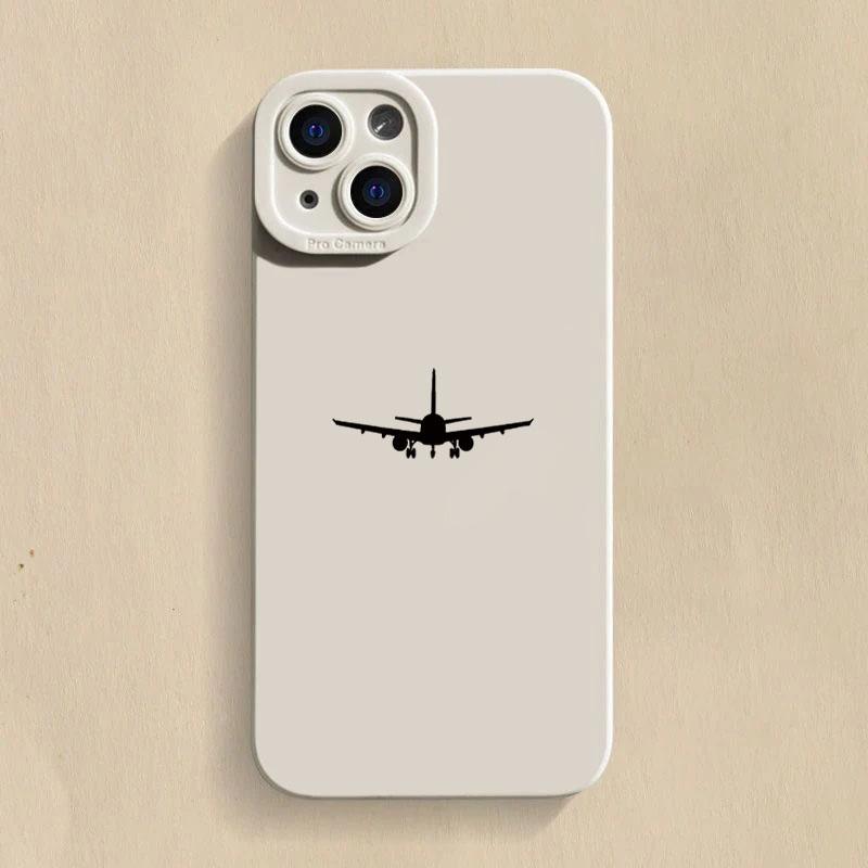 Simple Flying Aircraft Phone Case For Samsung Galaxy S26 S25 S24 S23 S22 S21 Ultra Plus FE A06 A26 A32 A33 A56 A34 Soft Cover