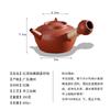Bollitore con infusore da tè in argilla Set teiera in ceramica per bollire Teiera Zen fatta a mano Scalda teiera Teaware portatile in ceramica