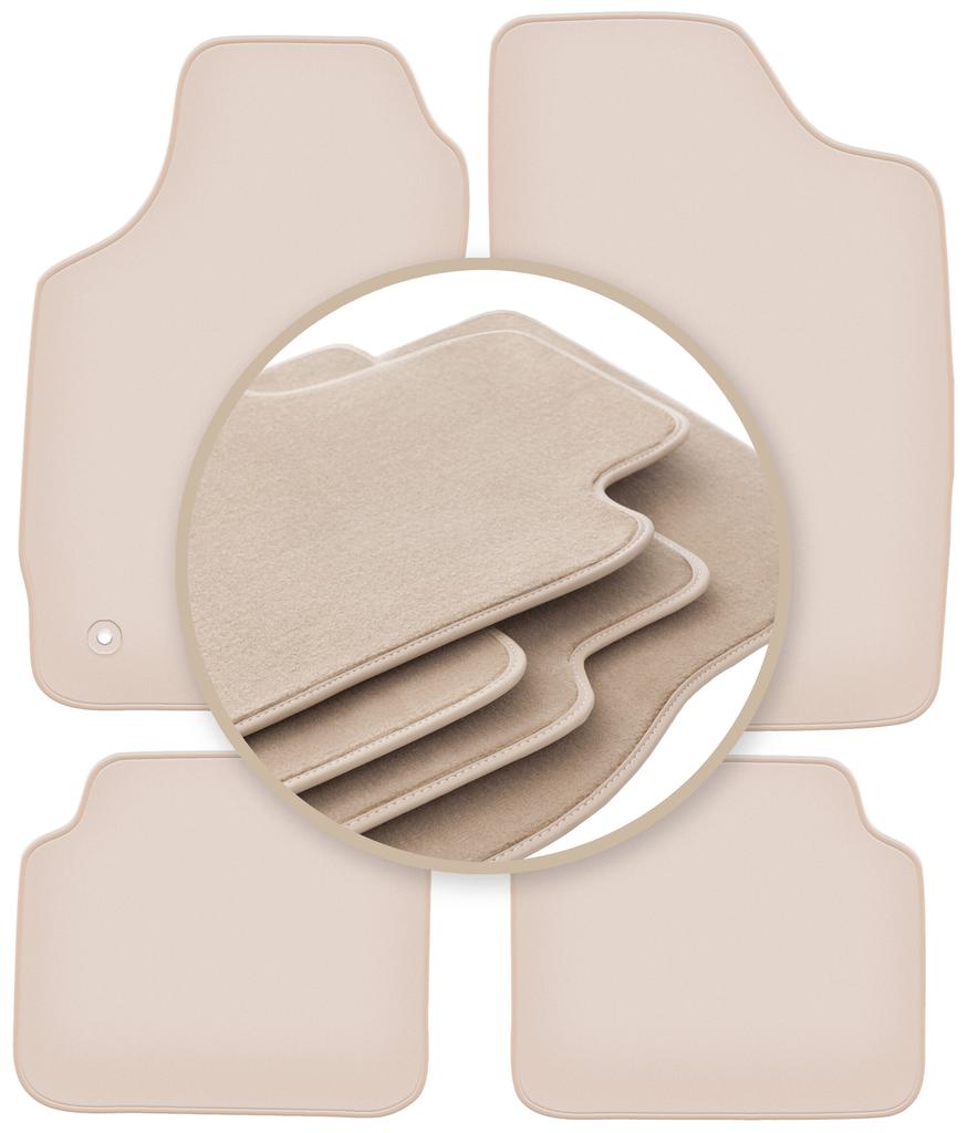PREMIUM beige floor mats for: Peugeot 306 break, station wagon, hatchback 1993-2001