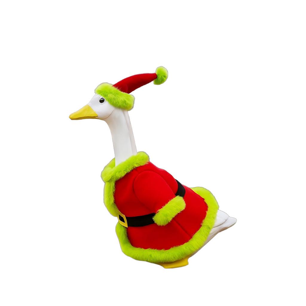 Outdoor Halloween and Christmas Goose-Clothing Santa Robe for Prank Decorations