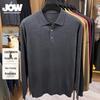 JOW Men's Cashmere & Silk Blend Polo Sweater
