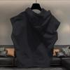 Men's Summer Hooded Sleeveless T-shirt Solid Color Loose Vest Tops Street Casual Men Clothing