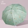 Manual Large Folding Umbrella for Female Students, Dual-Purpose Sun and Rain Umbrella, Sun Protection Umbrella