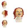 Chucky Puppe Kinderspiel Halloween Latexmaske mit gruseligem Design für Party und Cosplay