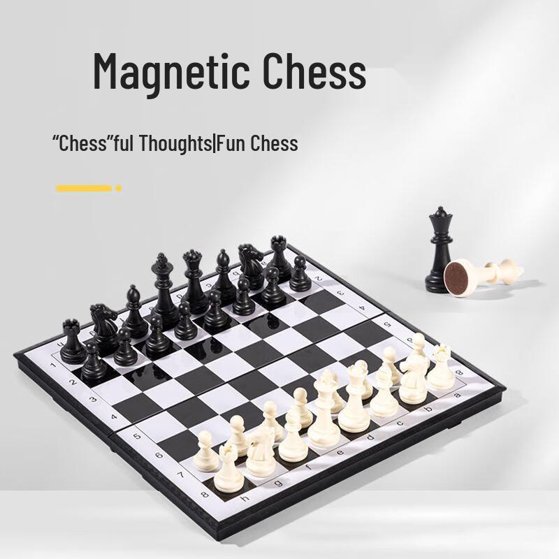 Portable Magnetic Folding International Chess Set