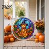 Talos Halloween Acrylic Puzzle Suncatcher, 7.87 Inch Sun Catcher Window Hanging Ornament, Ideal for Gifting and Home Decor