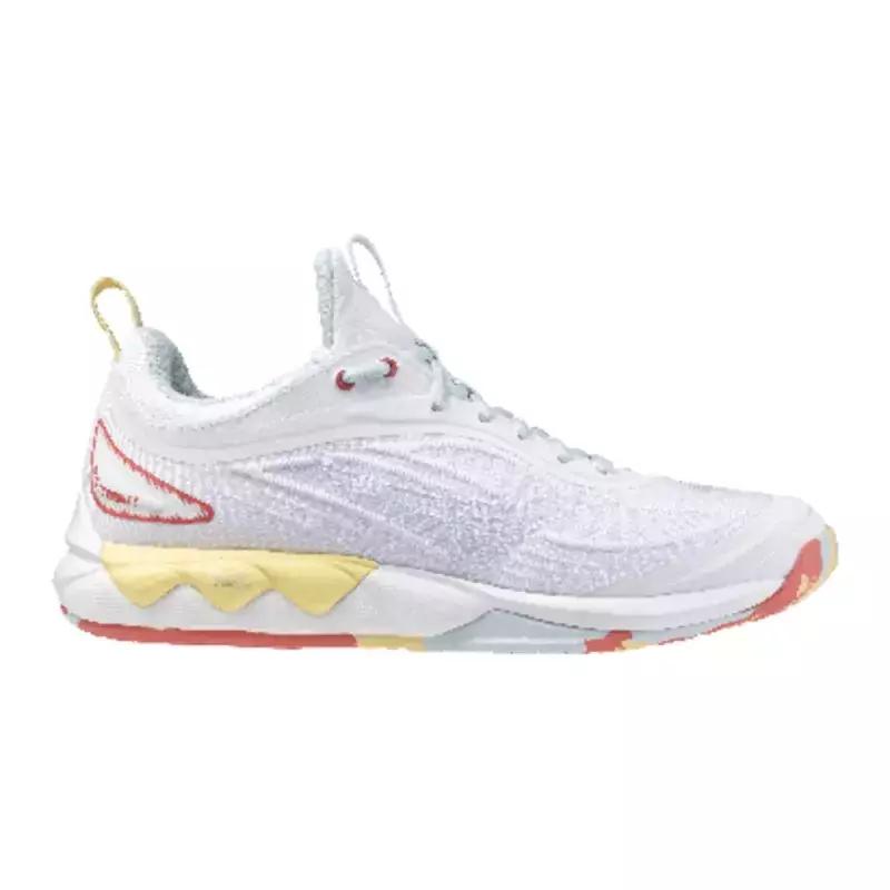Mizuno Wave Luminous 3 sneakers breathable White/Calypso Coral/Pale Banana