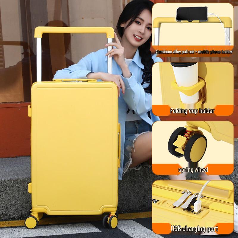 PACKAGE FASHION Wide Drawbar Travel Luggage