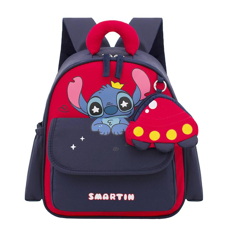 Lilo Stitch Kids Backpack With Nylon For Kindergarten School Use
