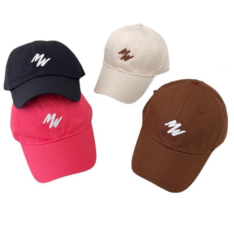 Alphabet cap men's and women's ins trendy fashion sports visor, face-showing small baseball cap, spring and autumn new models