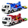 1:55 Alloy+Plastic City Rescue Car Construction Truck Rubber Tire Play Vehicle Diecast Model Educational Toys for Boys Children