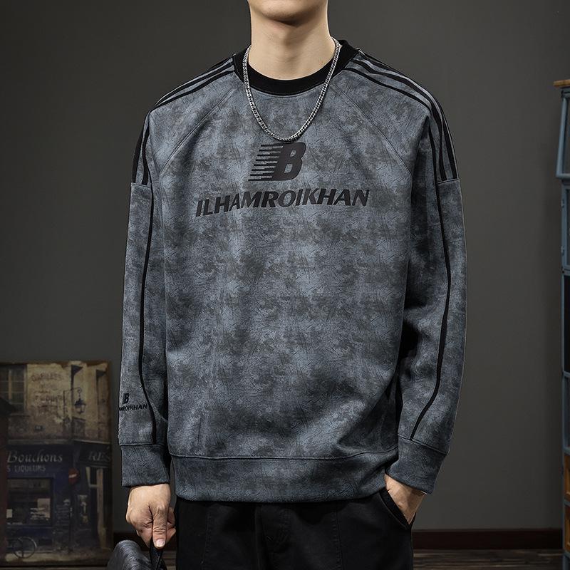 2025 Cool Guy Men's Trendy Autumn Long Sleeve Sweatshirt - Round Neck Base Layer