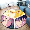 Famous cartoon NARUTO protagonist Uzumaki Naruto round carpet soft home decoration anti-slip door mat outdoor picnic mat carpet M2
