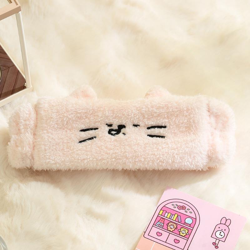 Puppy Cartoon Hair Tie, Water-absorbing and Quick-drying Postpartum Headscarf, Face Wash Headband, Girls' Makeup Remover Hair Cover