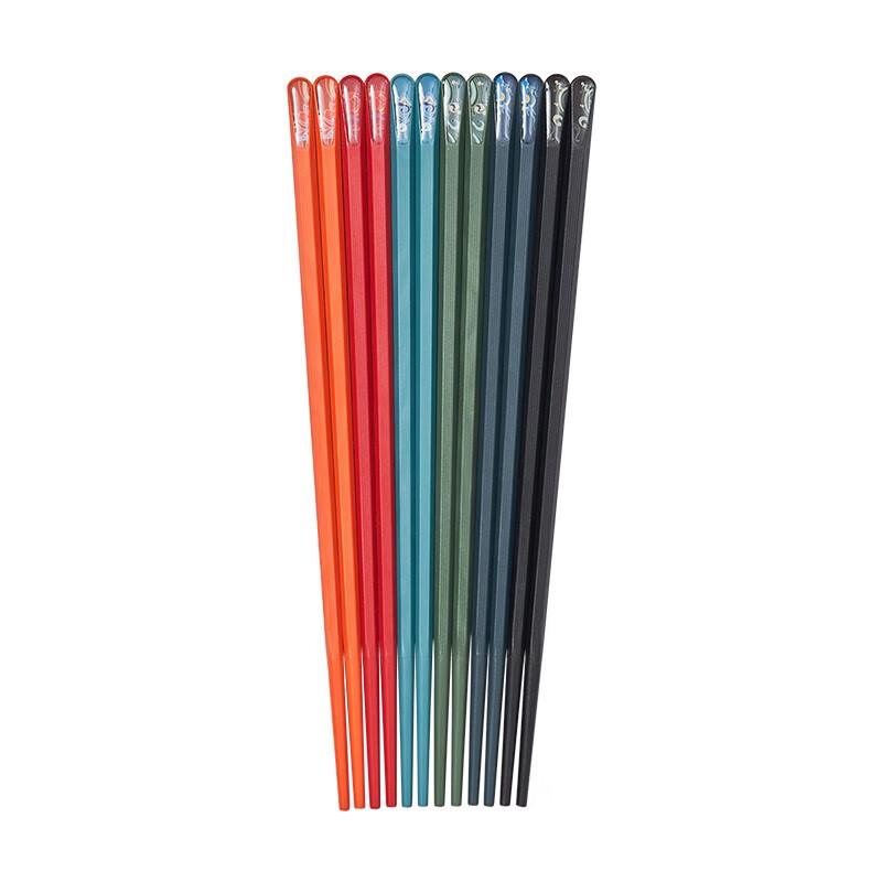 SUPOR Dunhuang Series Anti-Slip Alloy Chopsticks (10-Pair Set)