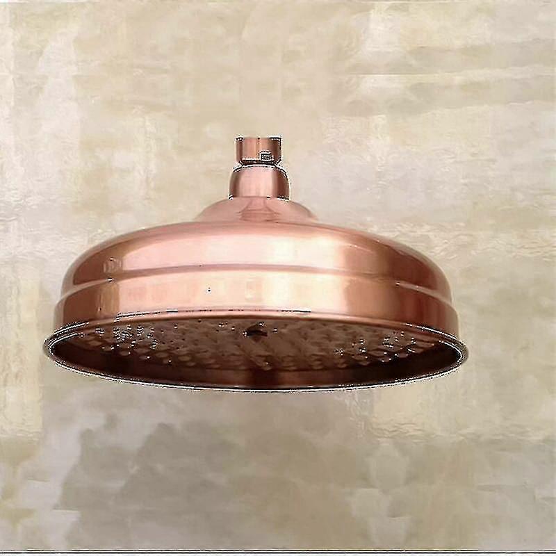 Κεφαλή Ντους Χαλκού, 20cm (8 ίντσες) Διάμετρος, Σταθερό Κεφαλάκι Ντους Υψηλής Πίεσης Με Ρυθμιζόμενη Γωνία Κεφαλάκι Ντους Κεφαλάκι Ντους Βροχής - Χρυσό