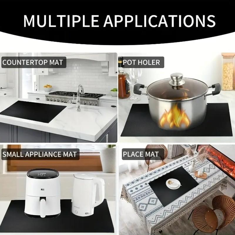 Silicone Induction Cooktop Mat Non Slip Electric Stove Cover Pad Cooktop Protector Cooking Kitchen Accessories Stove Top Cover
