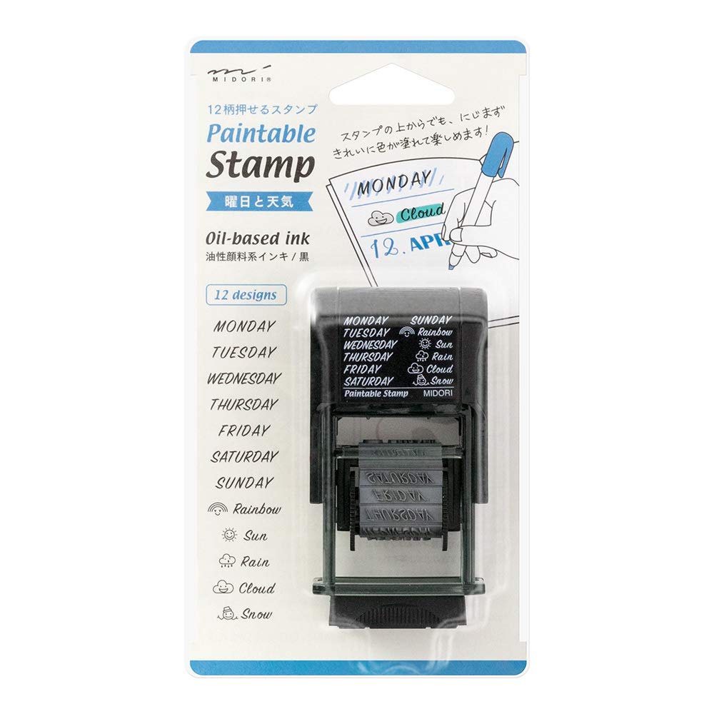 

DESIGNPHIL Midori Rotating Stamp with Days and Weather Icons 35375006