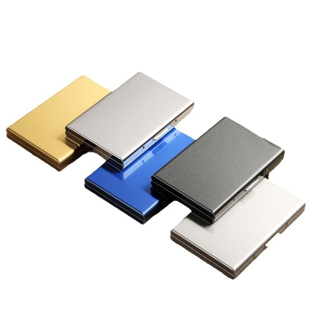 Stainless Steel Card Antimagnetic Case Multi-card Bit RFID Card Holder Business Card Holder Travel