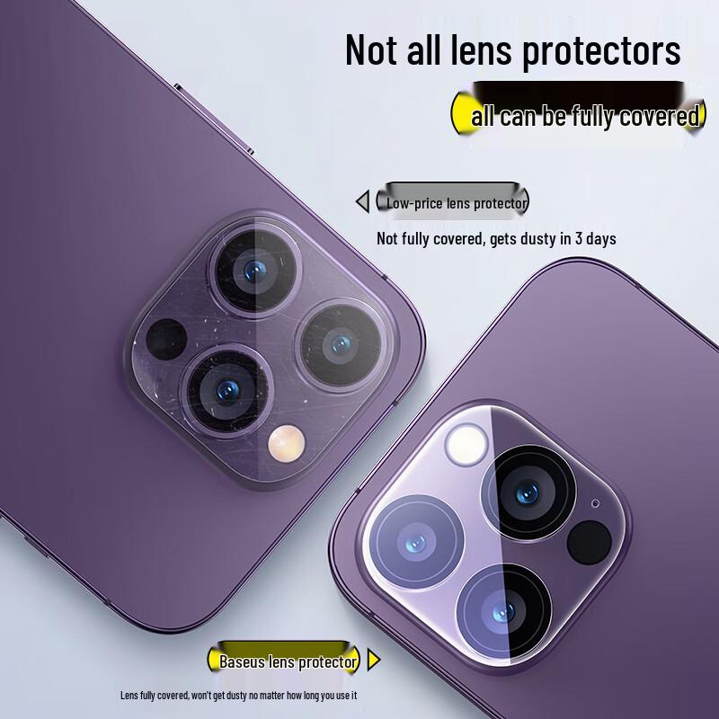 Baseus Tempered Camera Lens Protector for iPhone 15 Pro/Pro Max