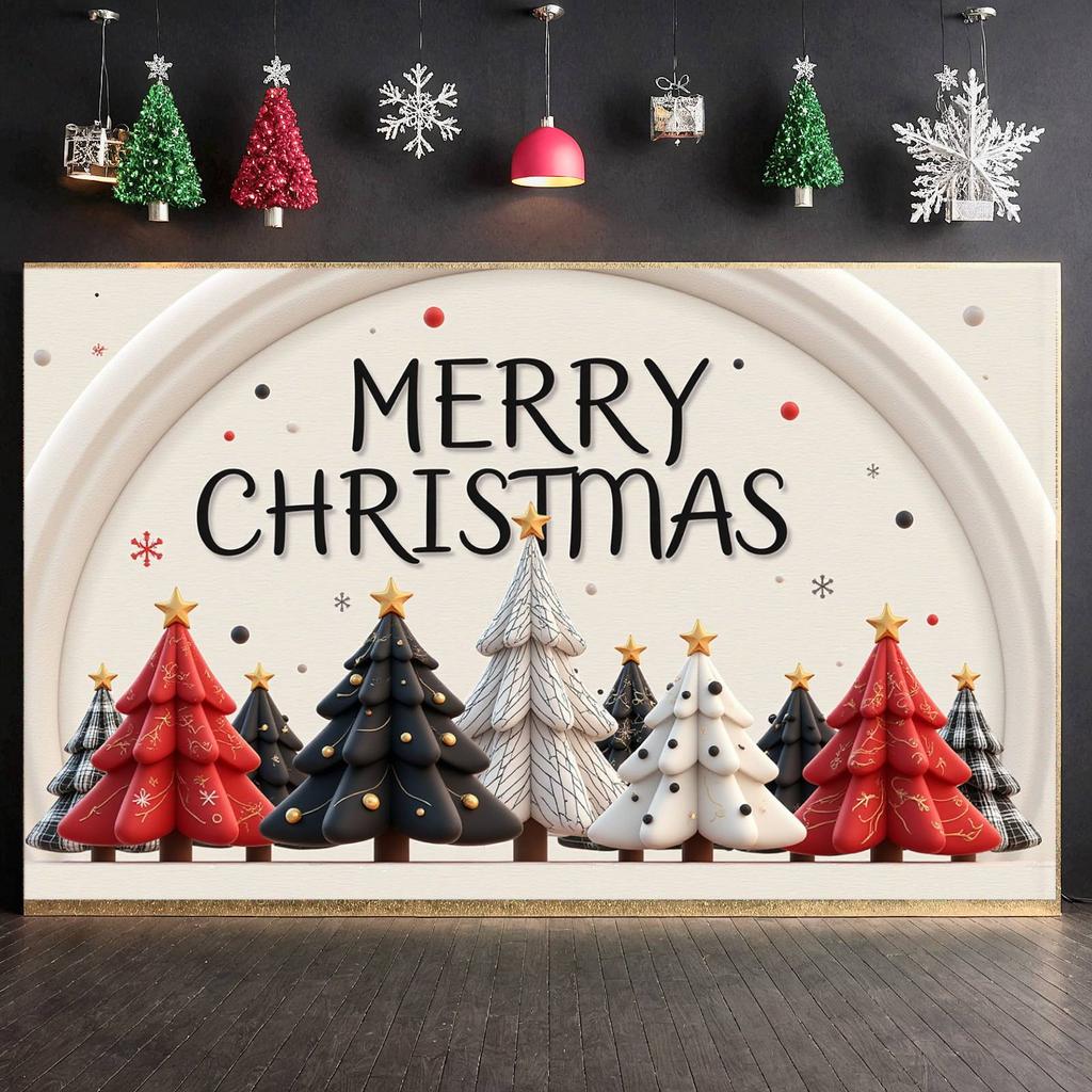 Christmas Festival Decoration Lightweight Material Christmas Banner Christmas Party Banner For Church Decoration Festival