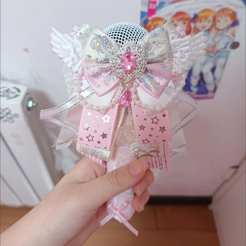 Anime Itabag Bow Pendant Versatile Ribbon Brooch Pin Messenger Bag DIY Lolita Angel Wing Itabag Jewelry Decoration Friend Gifts