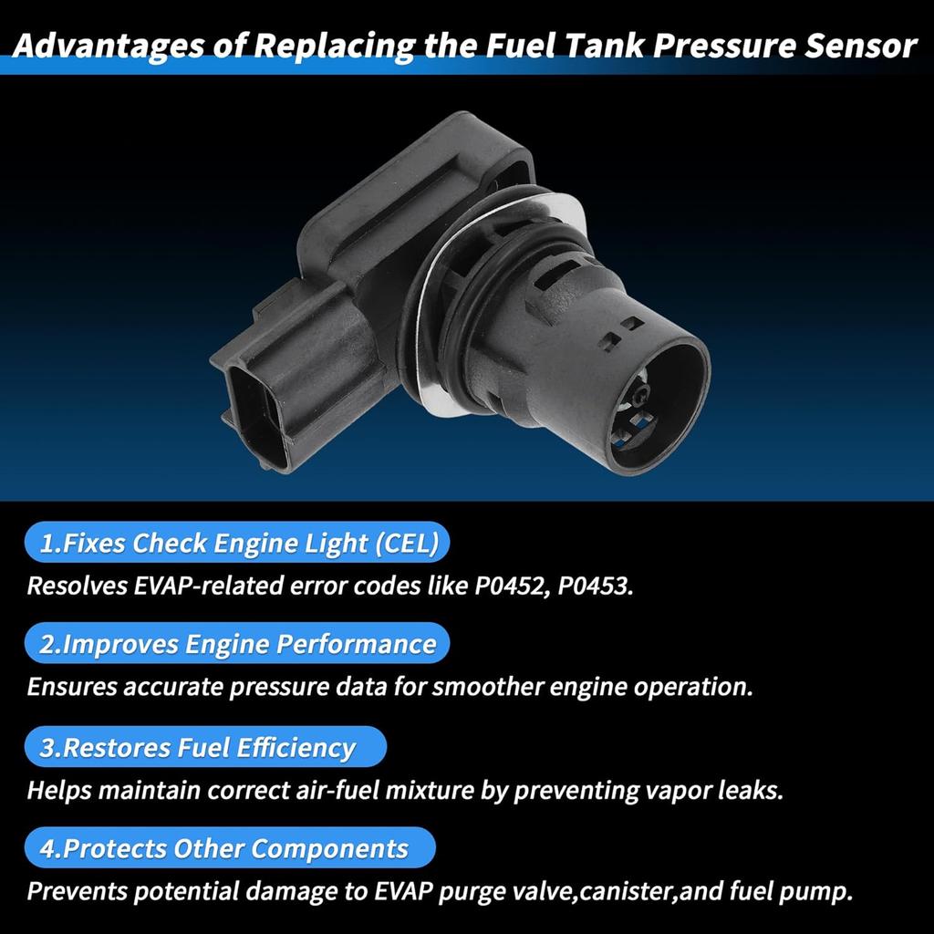 No.XS4Z-9C052-AA Fuel Tank Pressure Sensor for Ford F-150 4.2 4.6 5.4 1997-2003 for Lincoln Navigator 5.4 1998-2002 for Mercury Cougar 2.0 2.5