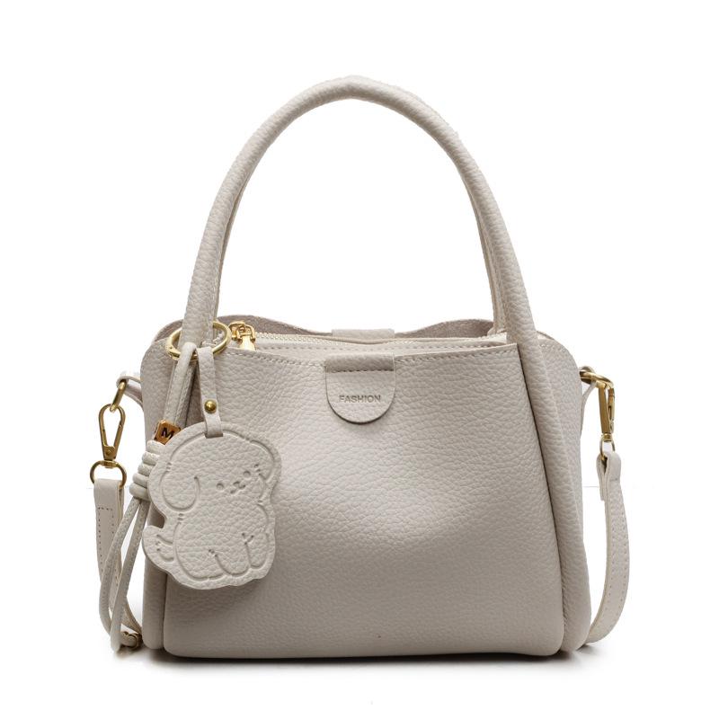 

Женская ручная сумка-ведро 2025 года, весна: Шикарный стиль для поездок на работу, через плечо и на плечо бежевый