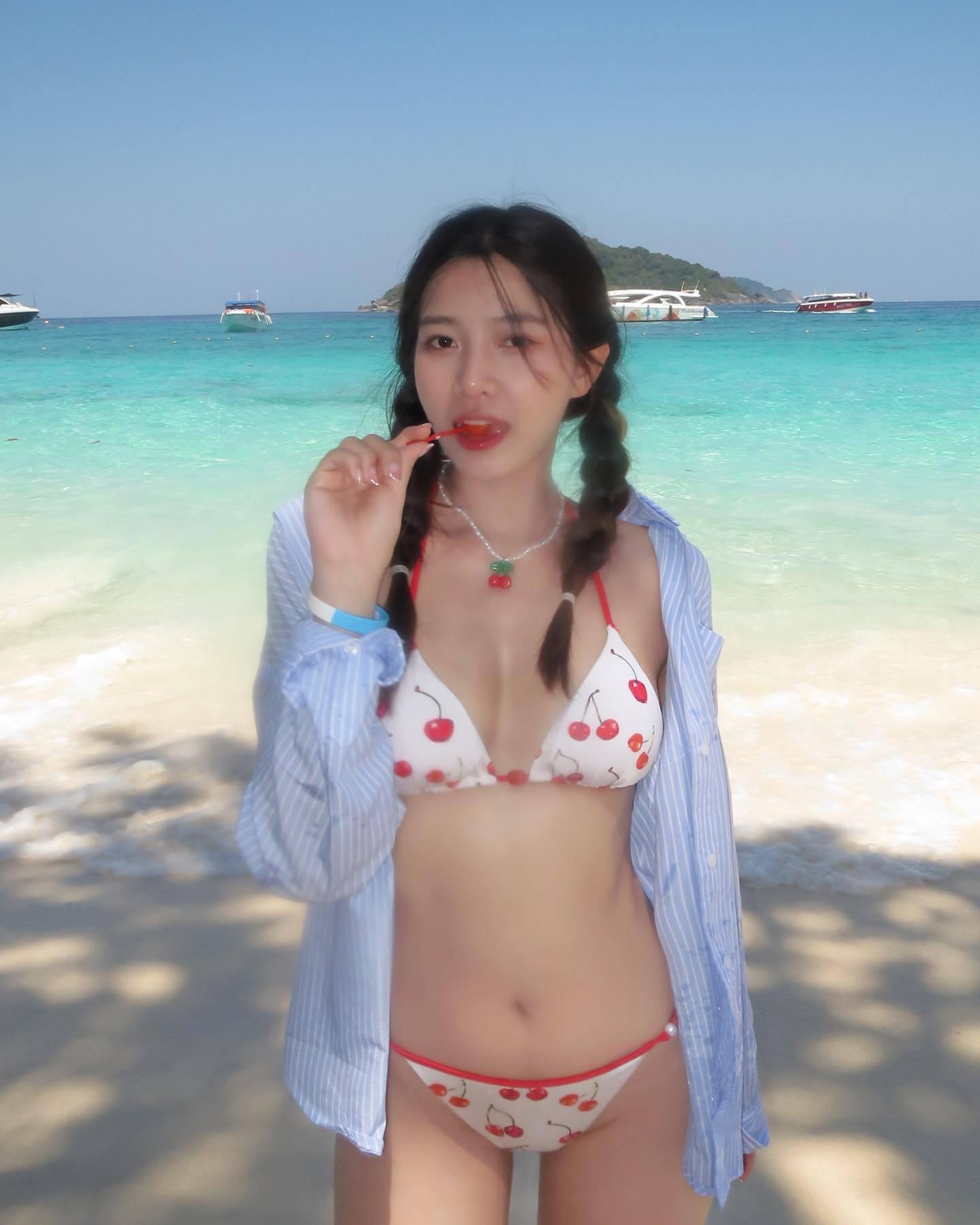 

Бикини в корейском стиле: Свежий, Сексуальный, Сладкий Купальник в Бандажном Стиле Medium