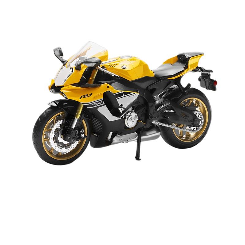 

Симуляция Масштаб 1/12 Модель Классического Мотоцикла Yamaha YZF-R1 Сплав Литье Под Давлением Коллекция Хобби Модель Украшения Подарок для Друга Мальчиков жёлтый