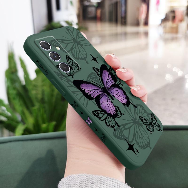 Fliegender Schmetterling Handyhülle Für Samsung Galaxy A37 A57 Flüssigsilikon Hülle