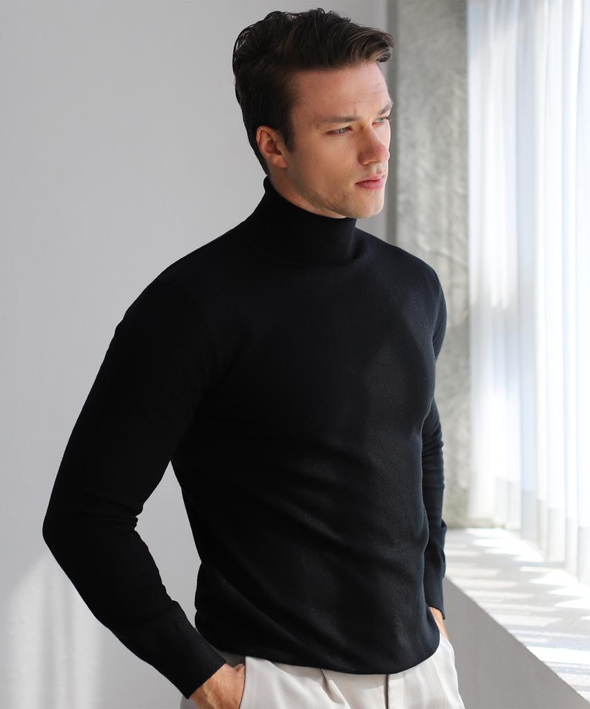 Bestfit 2-Pack Soft Muscle Fit Long-Sleeve Turtleneck Knit