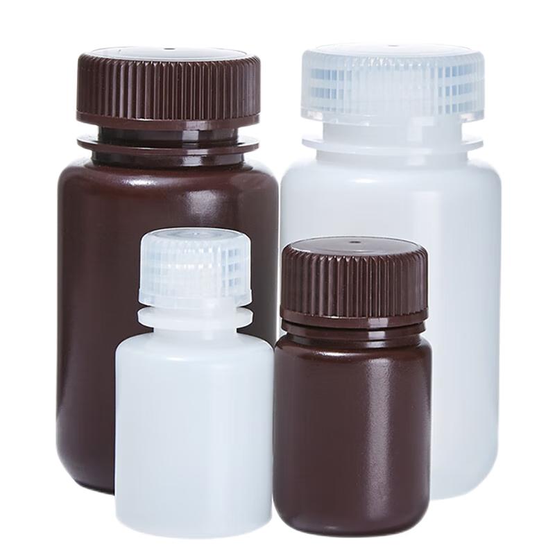 BKMAM HDPE Wide-Mouth Lab Reagent Bottles 1 Pack