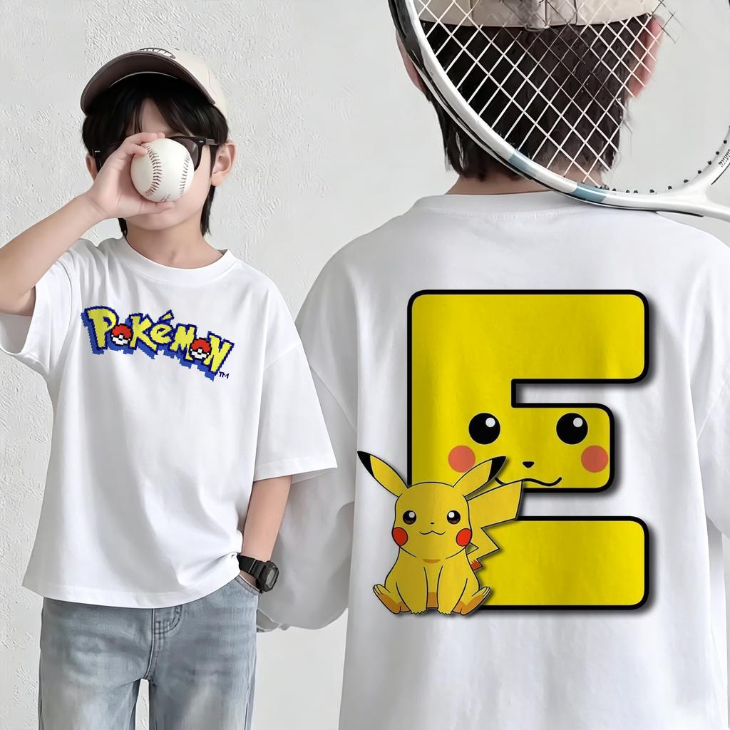 New summer Pokémon Tshirt casual printed shortsleeved shirt fashionable street style top suitable for both men and women