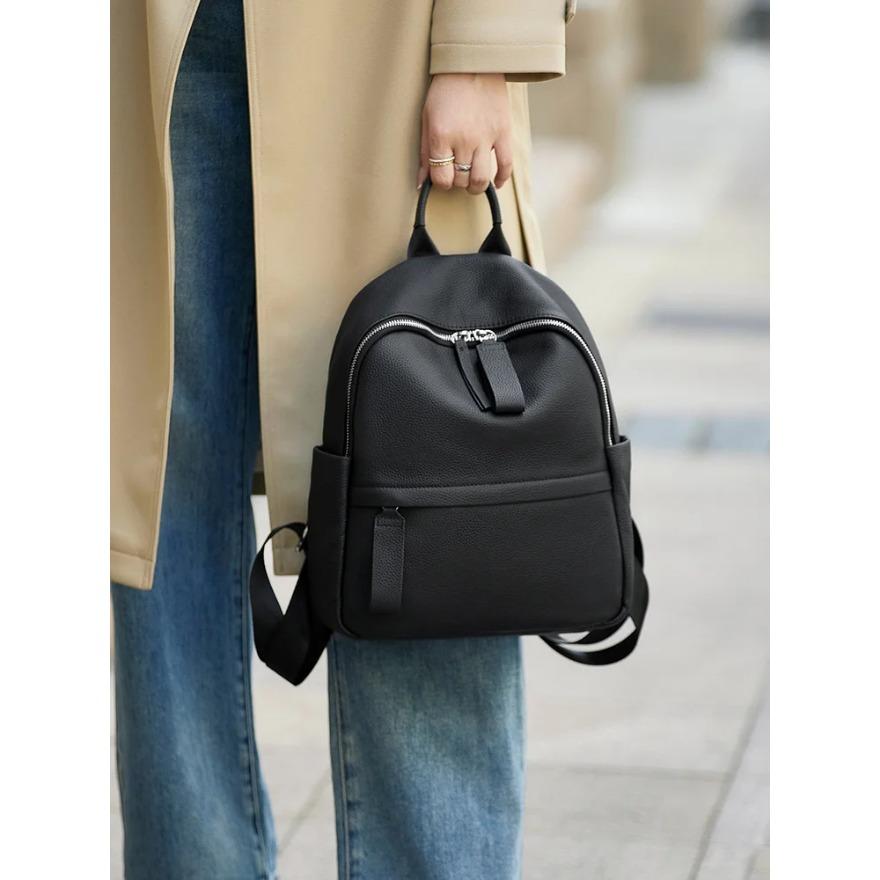 

Рюкзак из коровьей кожи для женщин, большая вместимость, прочная сумка для колледжа и путешествий для девочек, ограниченный выпуск