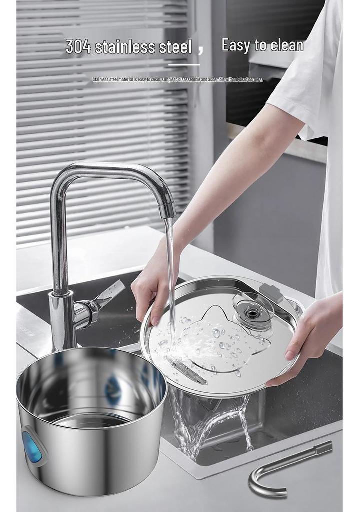 PetSmart 3.2L Stainless Steel Automatic Water Fountain & Feeder for Cats and Dogs