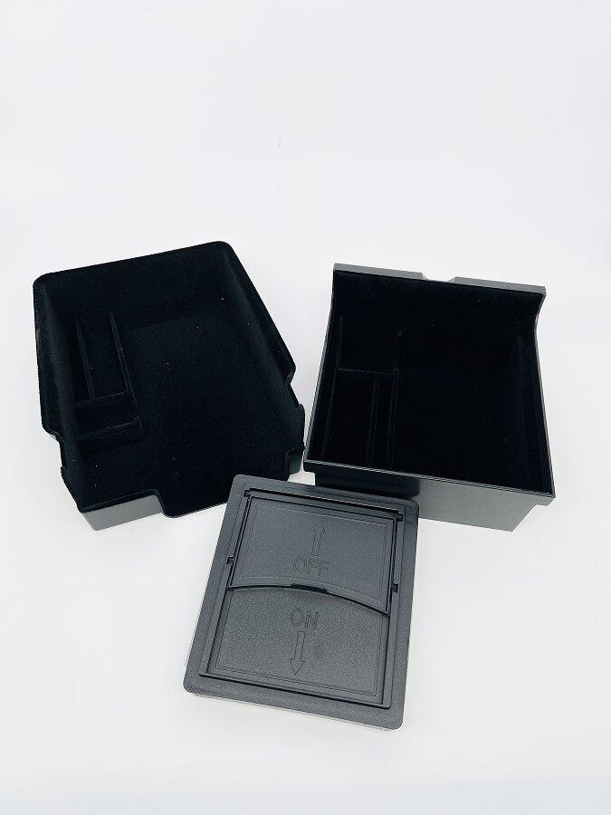 3 PCS Center Armrest Flocking Drawer Storage Box Console Organizer Tray  Fit for Tesla Accessories Model Y Model 3