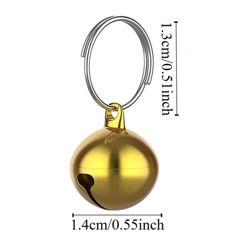 24Pcs 14mm Christmas Bell Vintage Cat Collar Bell Pet Pendant Xmas Tree Hanging Bells  Wind Chimes