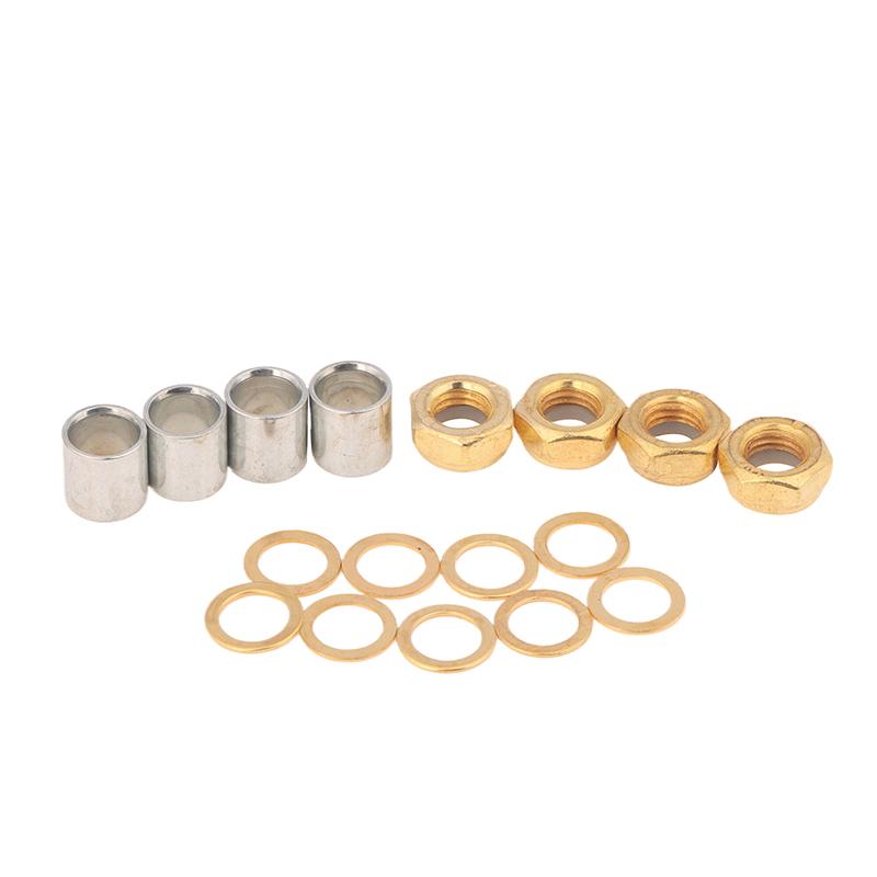 16Pcs Skateboard Longboard Bearing Spacers Washers Hardware Screws Mounting M8 Bolts Set Four-Wheeled Skateboard Accessories