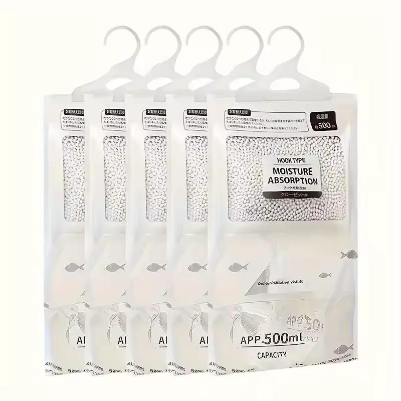 1/5pcs Large Dehumidification Bags Moisture Absorbing, Breathable, Mold Proof, Used for Wardrobe and Household Dehumidification