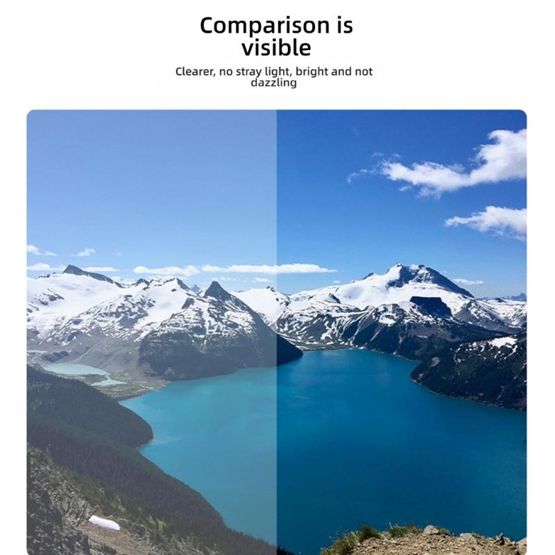 High Sensitivity Tempered Glass Protector for Action Camera LCD Display Thickness Curved Edged Display Film Replacement